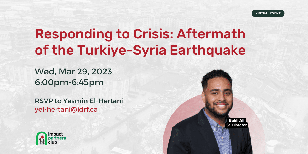 Responding to Turkiye Earthquake