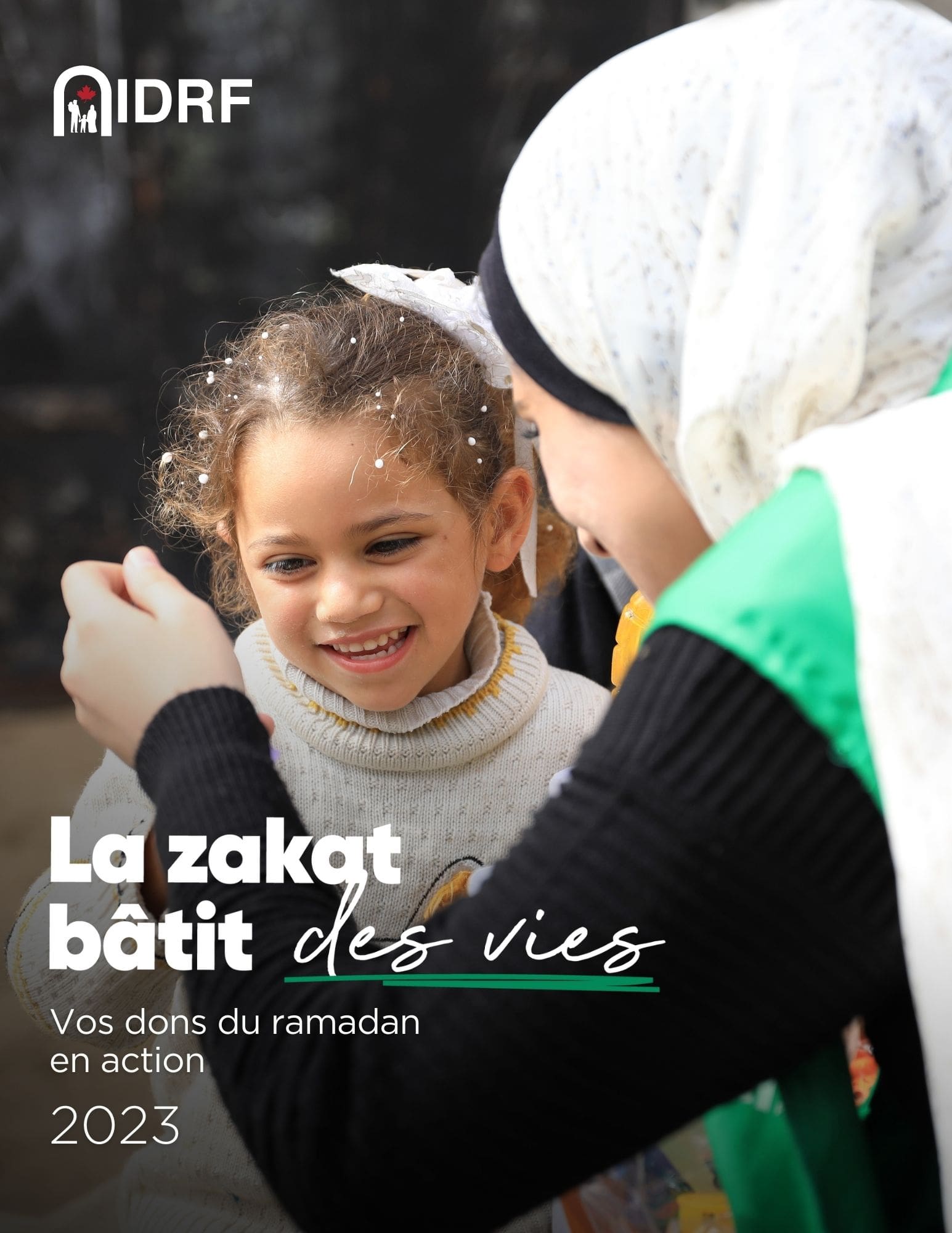 Ramadan 2023 Impact Report Cover. Girl smiling