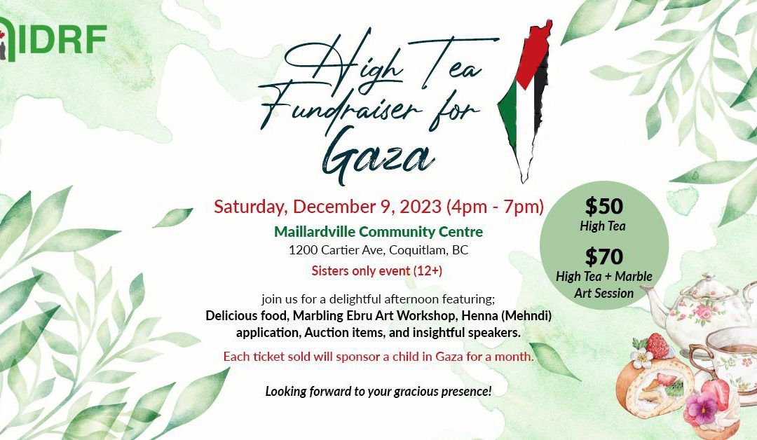 Fundraising High Tea for Palestine