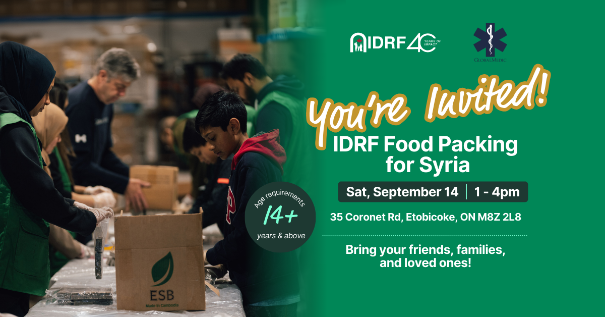 Food packing for Syria Sep 9